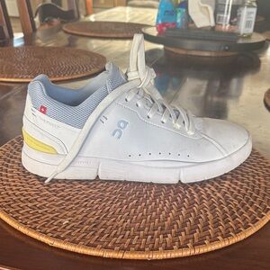 On Running Sneakers in White and Yellow